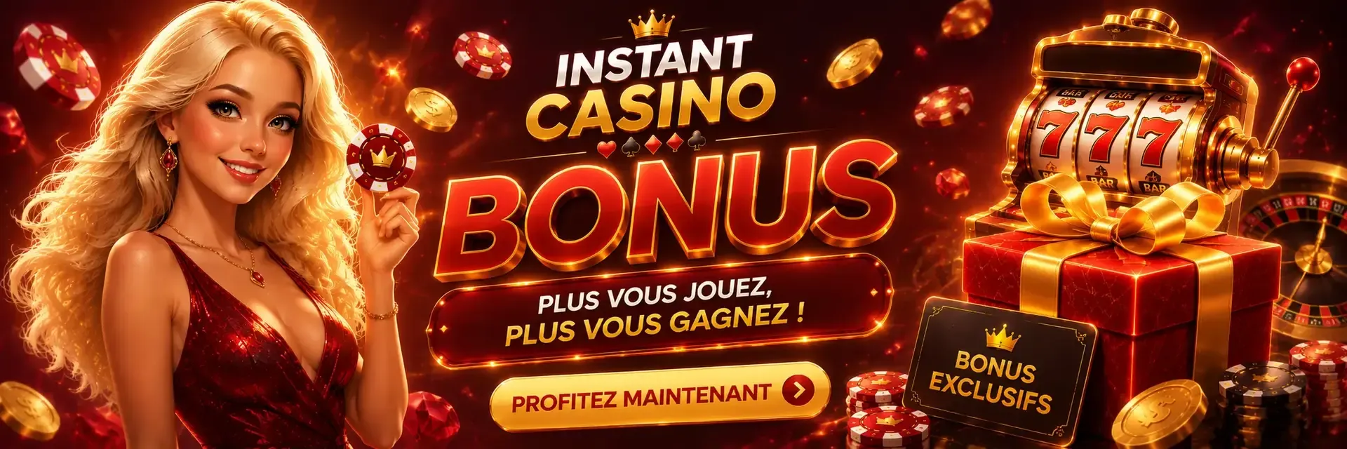 instant casino bonus exclusif pour instant casino